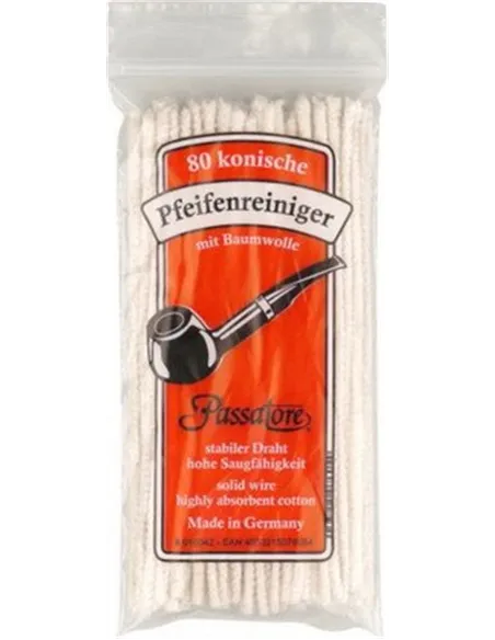 Ерши для трубок PASSATORE белые конические 17 см (80 шт)