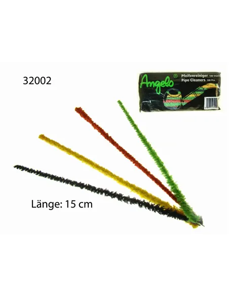Ерши для трубок цветные Angelo 15см (100 шт)