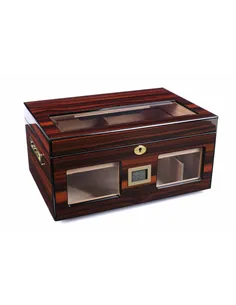 Хьюмидор Lubinski на 100 сигар cо стеклом, Эбеновое дерево Q2152