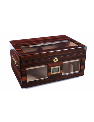 Хьюмидор Lubinski на 100 сигар cо стеклом, Эбеновое дерево Q2152