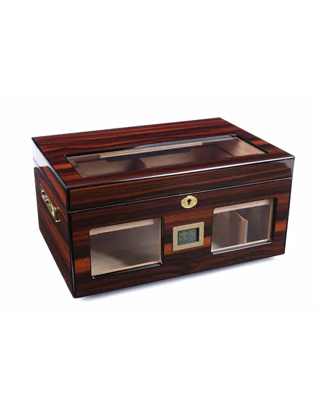 Хьюмидор Lubinski на 100 сигар cо стеклом, Эбеновое дерево Q2152