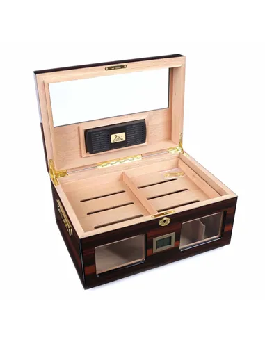 Хьюмидор Lubinski на 100 сигар cо стеклом, Эбеновое дерево Q2152