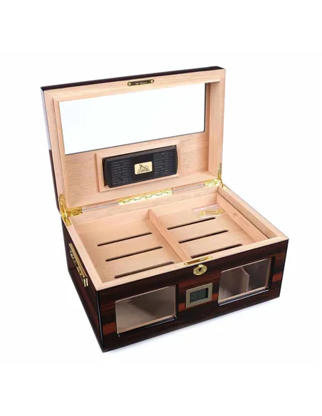 Хьюмидор Lubinski на 100 сигар cо стеклом, Эбеновое дерево Q2152