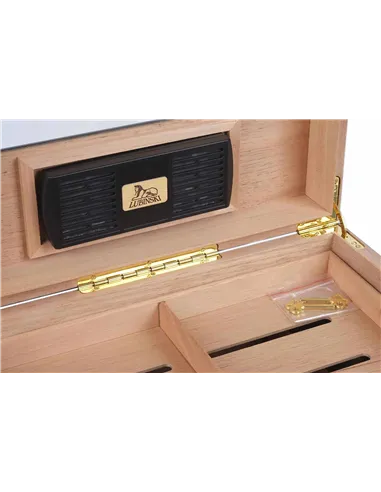 Хьюмидор Lubinski на 100 сигар cо стеклом, Эбеновое дерево Q2152