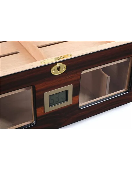 Хьюмидор Lubinski на 100 сигар cо стеклом, Эбеновое дерево Q2152