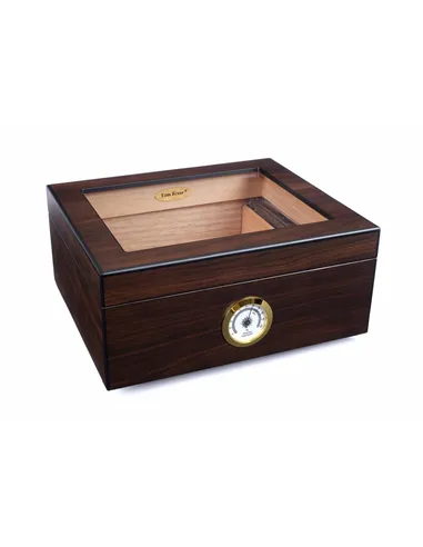 Хьюмидор Tom River на 40 сигар со стеклом, Орех 561-241