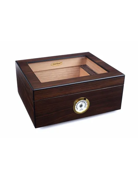 Хьюмидор Tom River на 40 сигар со стеклом, Орех 561-241