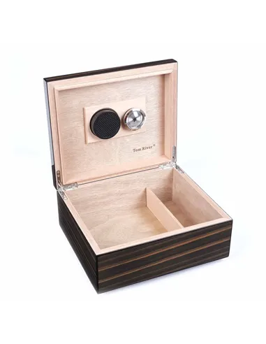 Хьюмидор Tom River на 40 сигар, шпон дерева Макассар 562-040