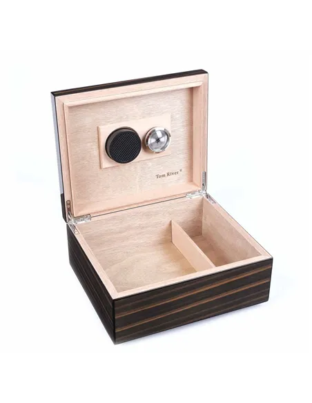 Хьюмидор Tom River на 40 сигар, шпон дерева Макассар 562-040