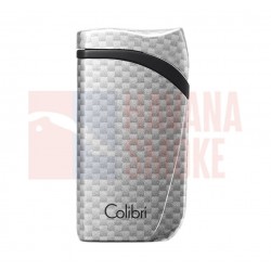 Купить Зажигалка сигарная Colibri Falcon, серебристый карбон LI310T6