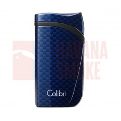 Купить Зажигалка сигарная Colibri Falcon, синий карбон LI310T8