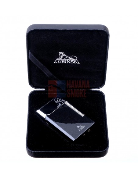 Зажигалка трубочная Lubinski Сполето, кремневая, черный металлик - купить в интернет-магазине Havana Smoke