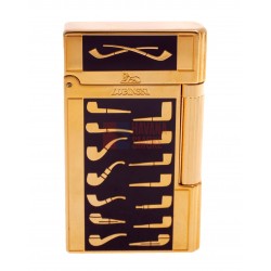 Купить Зажигалка трубочная Lubinski Celebration, золото с бордо