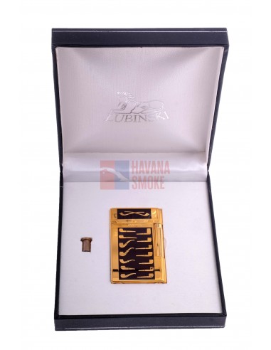 Зажигалка трубочная Lubinski Celebration, золото с бордо - купить в интернет-магазине Havana Smoke