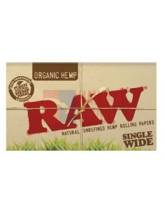 Сигаретная бумага RAW SINGLE WIDE DOUBLE ORGANIC (25пач х100лист)  - купить в интернет-магазине Havana Smoke