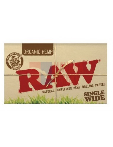 Сигаретная бумага RAW SINGLE WIDE DOUBLE ORGANIC (25пач х100лист)  - купить в интернет-магазине Havana Smoke