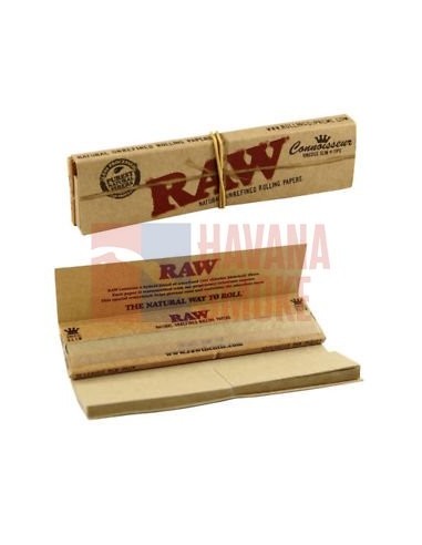 Сигаретная бумага RAW SLIM KS + TIPS CONNOISSEUR (24пач х32лист)  - купить в интернет-магазине Havana Smoke