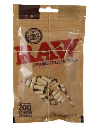 Сигаретные фильтры RAW SLIM CELLULOSE (30пач х200шт) - купить в интернет-магазине Havana Smoke