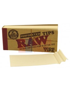 Сигаретные фильтры RAW TIPS WIDE бумажные 56х25мм (50пач x50 листов) - купить в интернет-магазине Havana Smoke