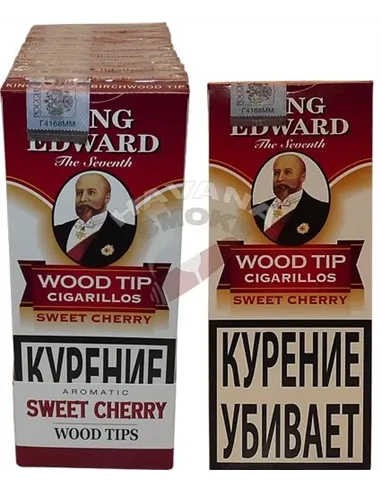 Сигариллы King Edward Sweet Cherry Wood Tip Cigarillos