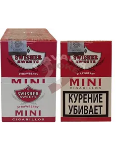 Сигариллы Swisher Sweets Strawberry Mini Cigarillos