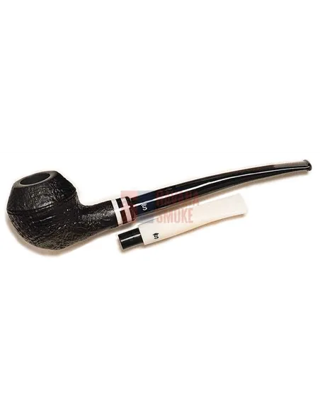 Курительная трубка  STANWELL BLACK&WHITE Black Sand/Mat Black Top 401
