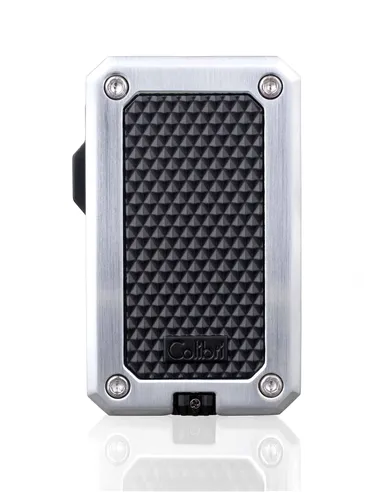 Зажигалка сигарная Colibri Rally, черная-хром-LI360T2