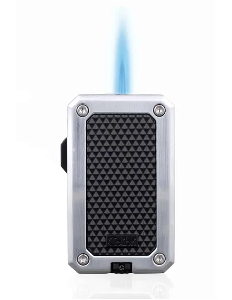 Зажигалка сигарная Colibri Rally, черная-хром-LI360T2