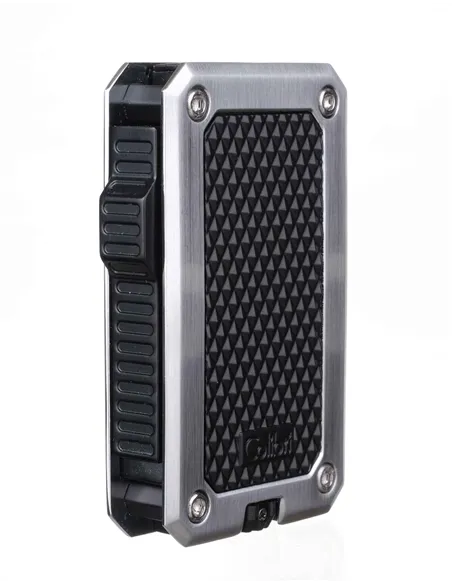 Зажигалка сигарная Colibri Rally, черная-хром-LI360T2