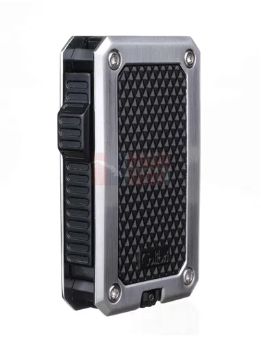 Зажигалка сигарная Colibri Rally, черная-хром-LI360T2