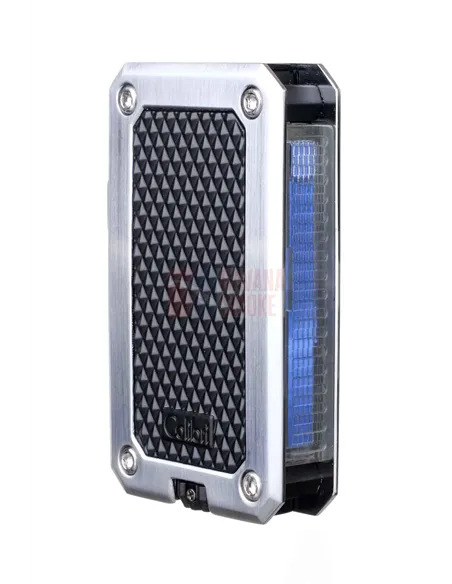 Зажигалка сигарная Colibri Rally, черная-хром-LI360T2