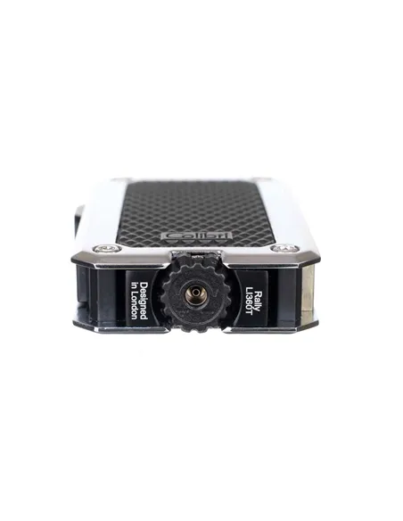 Зажигалка сигарная Colibri Rally, черная-хром-LI360T2