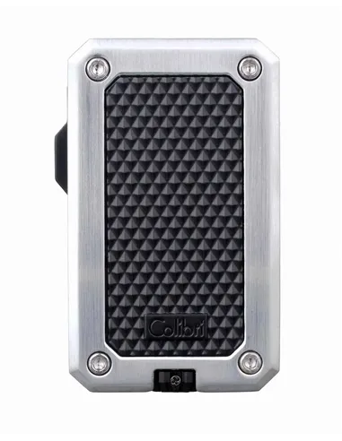 Зажигалка сигарная Colibri Rally, черная-хром-LI360T2