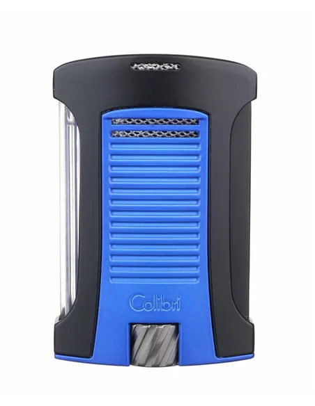 Зажигалка сигарная Colibri Daytona, черно-синяя-LI770T13