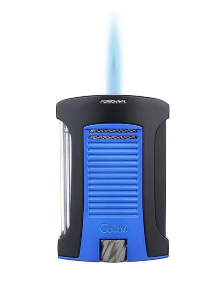 Зажигалка сигарная Colibri Daytona, черно-синяя-LI770T13