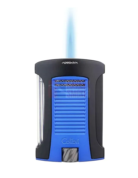 Зажигалка сигарная Colibri Daytona, черно-синяя-LI770T13