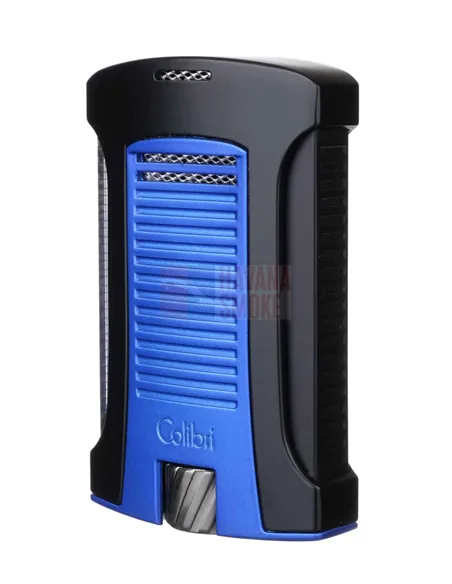 Зажигалка сигарная Colibri Daytona, черно-синяя-LI770T13