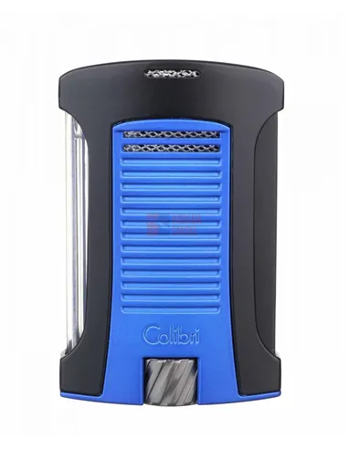 Зажигалка сигарная Colibri Daytona, черно-синяя-LI770T13