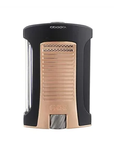 Зажигалка сигарная Colibri Daytona, черная-розовое золото-LI770T17