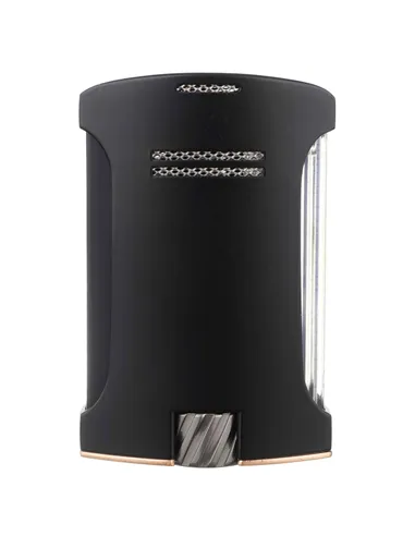 Зажигалка сигарная Colibri Daytona, черная-розовое золото-LI770T17