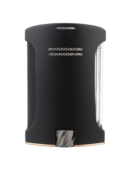 Зажигалка сигарная Colibri Daytona, черная-розовое золото-LI770T17