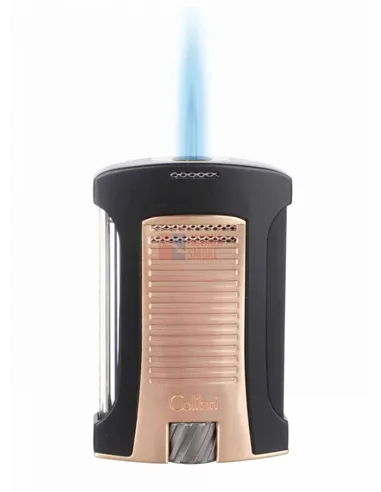 Зажигалка сигарная Colibri Daytona, черная-розовое золото-LI770T17