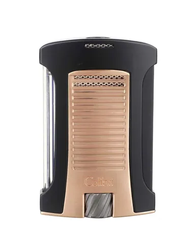 Зажигалка сигарная Colibri Daytona, черная-розовое золото-LI770T17