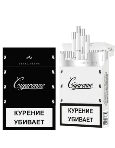 Сигареты Cigaronne Ultra Slims Black