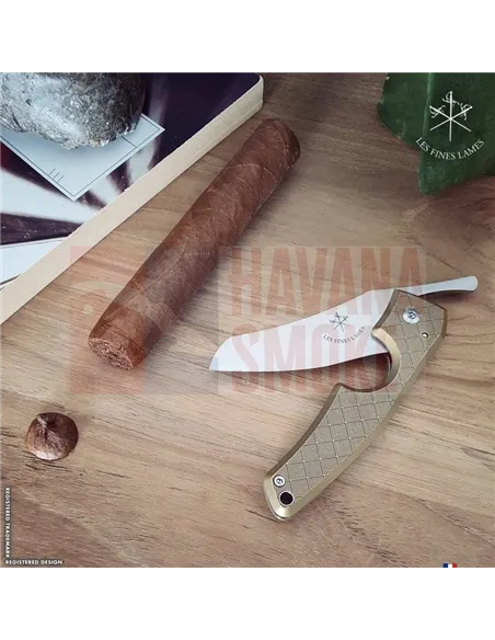 Сигарный нож Le Petit Brass Leaf