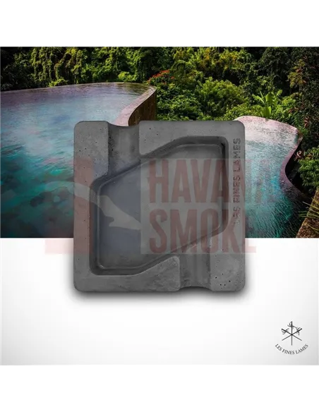 Пепельница LES FINES LAMES DYAD ANTHRACITE на 2 сигары