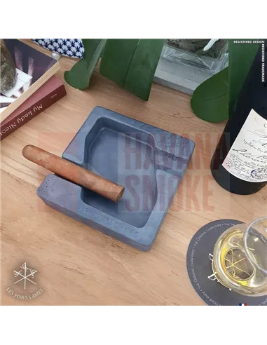 Пепельница LES FINES LAMES DYAD ANTHRACITE на 2 сигары