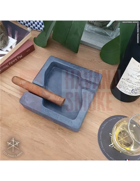 Пепельница LES FINES LAMES DYAD ANTHRACITE на 2 сигары