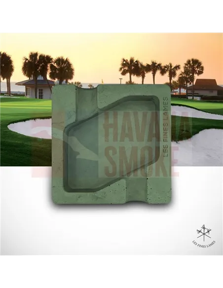 Пепельница LES FINES LAMES DYAD GREEN на 2 сигары