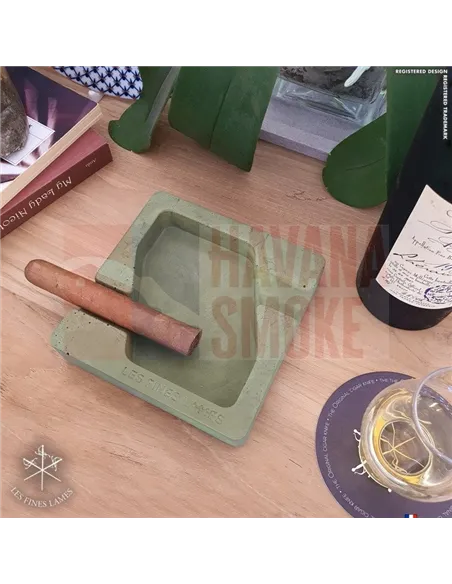 Пепельница LES FINES LAMES DYAD GREEN на 2 сигары